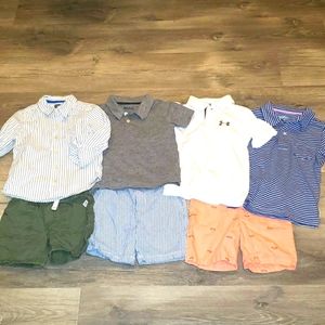 7 piece boys summer outfit set
